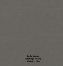 Load image into Gallery viewer, Bella Solids - Etchings Slate #9900-170 - ONE HALF YARD - Coordinates w/Apricot & Ash