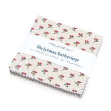 Load image into Gallery viewer, CHRISTMAS GATHERINGS - Charm Pack - by Primitive Gatherings for Moda - 1170 - Reproduction - Classic - Reds - Greens - Cream - Cheddar