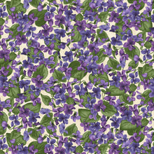 Load image into Gallery viewer, ARABELLA - Tan Houndstooth - #8427-T - One Half Yard - by Debbie Beaves for Maywood Studios - Purple - Green - Ivory - Tan