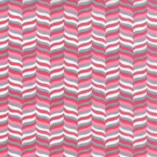 Load image into Gallery viewer, HUGABOO - Wavy Herringbone Pink - 1/2 Yard - 19736-11 - Yardage - by Deb Strain for Moda - Pink and Gray - Pink - Mommy and Me