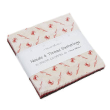 Load image into Gallery viewer, NEEDLE and THREAD GATHERINGS - Charm Pack - by Primitive Gatherings - 1230PP - Reproduction - Vintage - Small Prints