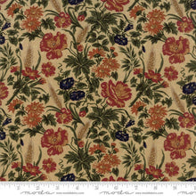 Load image into Gallery viewer, HARVEST HILL - 1/2 Yard - #9553-11 - Floral Flowering Vine Tan - by Kansas Troubles for Moda -Yardage - Traditional - Reproduction - Classic