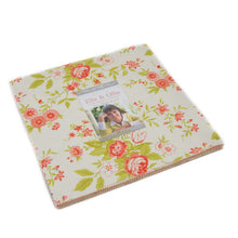 Load image into Gallery viewer, ELLA & OLLIE by Fig Tree for Moda - Floral Text Tan - Cobblestone - #20304-27 - One Half Yard - Shortcake Quilt Kit -- Christmas Figs