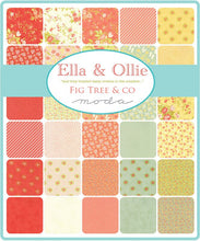 Load image into Gallery viewer, ELLA & OLLIE by Fig Tree for Moda - Floral Text Light Green - #20304-25 - One Half Yard - Shortcake Quilt Kit -- Christmas Figs