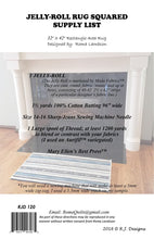 Load image into Gallery viewer, PATTERN: Jelly Roll RUG 2 - RJD120 - Jelly Roll Friendly - Rug - Rectangle - Easy - Roma Lambson - Area Rug
