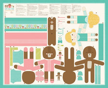 Load image into Gallery viewer, HOME SWEET HOME - Multi Colored Panel - One Yard - 20570-11 - by Stacey Iest Hsu - GoldiLocks - Mama Bear - Papa Bear - Baby Bear - Goldie