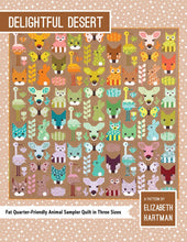 Load image into Gallery viewer, PATTERN: Delightful Desert - Elizabeth Hartman - EH-039 - Fat Quarter Friendly Animal Sampler Quilt in Three Sizes