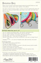 Load image into Gallery viewer, PATTERN: BANANA BAG by Lazy Girl Designs - #LGD143 - Pen/Pencil Case - Glasses - Scissors - Cosmetics Bag - Wedding Party Gift - First Aid