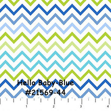 Load image into Gallery viewer, SALE - Hello Baby FLANNEL - One Yard - #F21572-44 - White Dots on Green - Northcott - Blue - Juvenile - Baby - Mommy and Me - Green