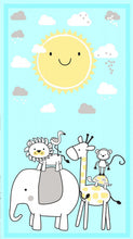 Load image into Gallery viewer, CLEARANCE - Little Sunshine - PANEL - Multi - 24" x wof - #70437-715 - by Pink Chandelier for Wilmington - Blue-Gray-Yellow - Baby - Panel