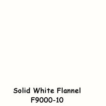 Load image into Gallery viewer, SALE -HELLO BABY - 1/2 Yard - #9000-10 - Solid White Flannel - Baby Flannel by Northcott - Juvenile - Baby - Mommy and Me -Blue-Green- Gray