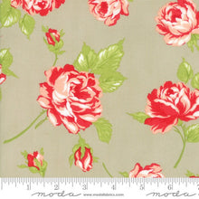 Load image into Gallery viewer, Yardage: SMITTEN by Bonnie and Camille for Moda - Smitten Rosy - Cream - #55170-17 - One Half Yard - Floral - Red - Off White- Sweet Escape