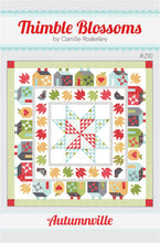 Load image into Gallery viewer, PATTERN: Autumnville - TBL230 - by Thimble Blossoms -Camille Roskelley-Fat Quarter Friendly- Modern - Houses - Fall - Star - Leave - Birds