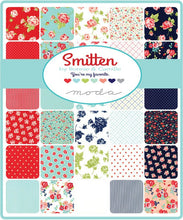 Load image into Gallery viewer, BACKING - 5 Yard Cut - SMITTEN by Bonnie and Camille for Moda - Smitten Bias Plaid - Navy - #55175-27 - Bias Plaid - Navy - Bindings