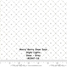 Load image into Gallery viewer, MERRY MERRY SNOW Days - #2941-14 - Ski Patrol - White - 1/2 Yard - Bunny Hill Designs for Moda - Christmas - Holiday - Winter -Snowmen - Red