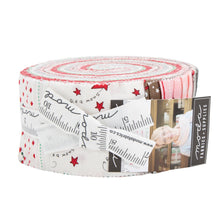 Load image into Gallery viewer, MERRY MERRY SNOW Days - #2943-14 - Skating Days - White -1/2 Yard - Bunny Hill Designs for Moda-Christmas - Holiday - Winter -Snowmen - Red