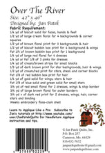 Load image into Gallery viewer, PATTERN: Over the River - by Jan Patek - JPQ2229 - House - Church - Angels - Santa - Snowman - Applique - Patchwork - Stars - Moon - Trees