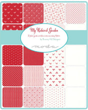 Load image into Gallery viewer, MY REDWORK GARDEN - 2950-11 - Cream Birds on Red- Bunny Hill Designs for Moda - Polka Dots - Birds - Floral - Red and White - Classic