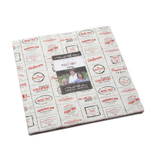 Load image into Gallery viewer, The PRINT SHOP - Charm Pack - by Sweetwater for Moda - 5740PP - Classic - Prints - Reds -Black - White - Khaki - Man Quilt - House Quilt