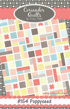 Load image into Gallery viewer, PATTERN: Poppyseed - CQ154 - Coriander Quilts by Corey Yoder - Twin Quilt - Fat Quarter- Fat Eights Friendly - Scrap Friendly