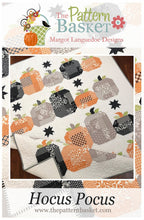 Load image into Gallery viewer, PATTERN: HOCUS POCUS - The Pattern Basket - TPB1911 - Pumpkins - Ghost - Halloween - Fall - Autumn - Throw-Lap Quilt - Layer Cake