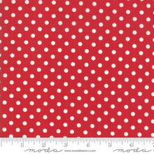 Load image into Gallery viewer, MY REDWORK GARDEN - 2950-11 - Cream Birds on Red- Bunny Hill Designs for Moda - Polka Dots - Birds - Floral - Red and White - Classic