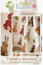 Load image into Gallery viewer, PATTERN: COUNTRY BUNNIES - The Pattern Basket - TPB1809 - Fat Quarter Friendly - Throw Quilt - Lap Quilt