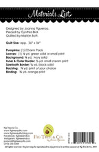 Load image into Gallery viewer, PATTERN: Pumpkin Trio - Fig Tree Quilts - FTQ1515 - Charm Pack Friendly - Halloween - Pumpkins - Fall-Autumn - Wall Hanging - Table Topper