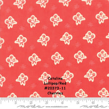 Load image into Gallery viewer, CATALINA - #20373-11 - Red - Lollipop- Cherries - by Fig Tree for Moda - One Half Yard - Catalina Quilt Kit - Backing Set - Cherries/Cream