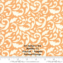 Load image into Gallery viewer, All Hallow's Eve - #20355-11 - Houndstooth - Pumpkin - Orange - ONE HALF YARD - by Fig Tree - Halloween - Background - Backing