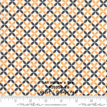 Load image into Gallery viewer, All Hallow's Eve - #20356-16 - Crisscross Ghost - ONE HALF YARD - by Fig Tree - Halloween - Orange - Black - Cream - Ghost - Orange Peel