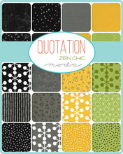 Load image into Gallery viewer, QUOTATION - #1730 - Charm Pack - by Zen Chic for Moda - Modern - Black - White - Yellow - Green - Orange - Geometrics