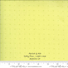 Load image into Gallery viewer, Apricot & Ash - #29106-17 - Dotty Plus - Light Lime - Coriander Quilts - Moda - One HALF Yard -