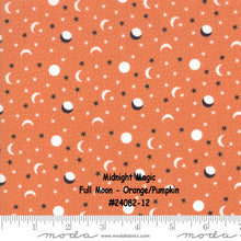 Load image into Gallery viewer, MIDNIGHT MAGIC - #24082-12 - Full Moon - Orange-Pumpkin - by April Rosenthal for Moda - One Half Yard - Halloween