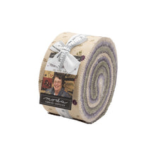 Load image into Gallery viewer, MILL CREEK GARDEN - Honey Bun - 2240HB - 1.5" strips - Jan Patek Quilts - Moda - Ivory - Green - Purple - Violets - Log Cabin-Classic Colors