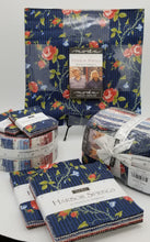 Load image into Gallery viewer, HARBOR SPRINGS - #14900-14 - Navy Blue Main Print - One Half Yard - Minick & Simpson - Moda - Navy - Red - Large Floral