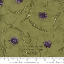 Load image into Gallery viewer, MILL CREEK GARDEN - #2242-11 - Ferns - Ivory and Purple - One Half Yard - by Jan Patek for Moda - Purple - Green - Tan - Classic