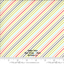 Load image into Gallery viewer, HAPPY DAYS - #37604-11 - Bias Stripe - Multi - by Sherri & Chelsi for Moda - Floral Prints - Spring - Summer - Aqua - Coral - Ivory- Citrine