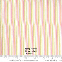 Load image into Gallery viewer, SPRING CHICKEN - #55526-11 - Stripes - Multi - by Sweetwater - One Half Yard - Chickens - Novelty - Multi color - Circles - Striped