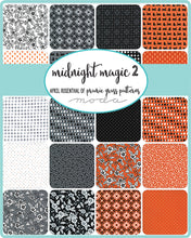 Load image into Gallery viewer, MIDNIGHT MAGIC 2 - 24100 - Layer Cake - by April Rosenthal of Prairie Grass Patterns - Moda - Halloween - Grey - Orange - Black-Autumn-Fall