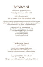 Load image into Gallery viewer, PATTERN: BeWitched - New 2021 Pattern-by The Pattern Basket -TPB2104 - Witch Hats - Adorable -Fat Quarter Friendly - Square-Throw-Lap Quilt