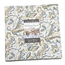Load image into Gallery viewer, Fall Fantasy Flannels - Layer Cake - #6840 - by Holly Taylor for Moda - Ivory - Brown - Blue - Tan - Green - Golden Tan