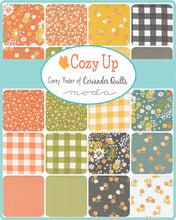 Load image into Gallery viewer, COZY UP - Charm Pack - #29120 - by Corey Yoder for Moda - Autumn - Rich Yellows, Oranges, Greens, Grays, and Teal - Checks - Floral