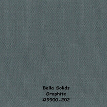 Load image into Gallery viewer, Bella Solids - GRAPHITE - 1/2 YARD - #9900-202 - Dark Gray - Solids - Modern - Blender