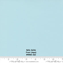 Load image into Gallery viewer, Bella Solids - FROST - Aqua - 1/2 YARD - #9900-262 - Solids - Modern - Blender - Neutral - Pale Blue/Green