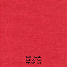 Load image into Gallery viewer, Bella Solids - BETTY'S RED - 1/2 YARD - 9900-123 - Solids - Red - Bonnie & Camille - One Fine Day