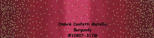 Load image into Gallery viewer, OMBRE CONFETTI METALLIC - Indigo - #10807-225M - One Half Yard - by V and Co. for Moda - Modern - Dark Blue and Gold Metallic