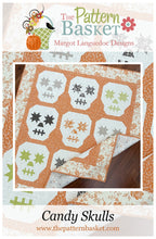 Load image into Gallery viewer, PATTERN: CANDY SKULLS - New 2021 Pattern - by The Pattern Basket - TPB2106 - Throw-Lap Quilt - Halloween Quilt
