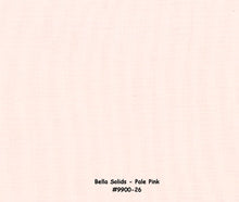 Load image into Gallery viewer, Bella Solids - PALE PINK - 1/2 YARD - #9900-26 - Solids - Modern - Apricot & Ash - Corey Yoder