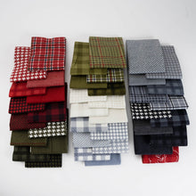 Load image into Gallery viewer, YULETIDE GATHERINGS - Charm Pack - #49140PPF - by Primitive Gatherings - Flannel - Christmas - Man Quilt - Red - Grey - Green -Plaid-Stripes